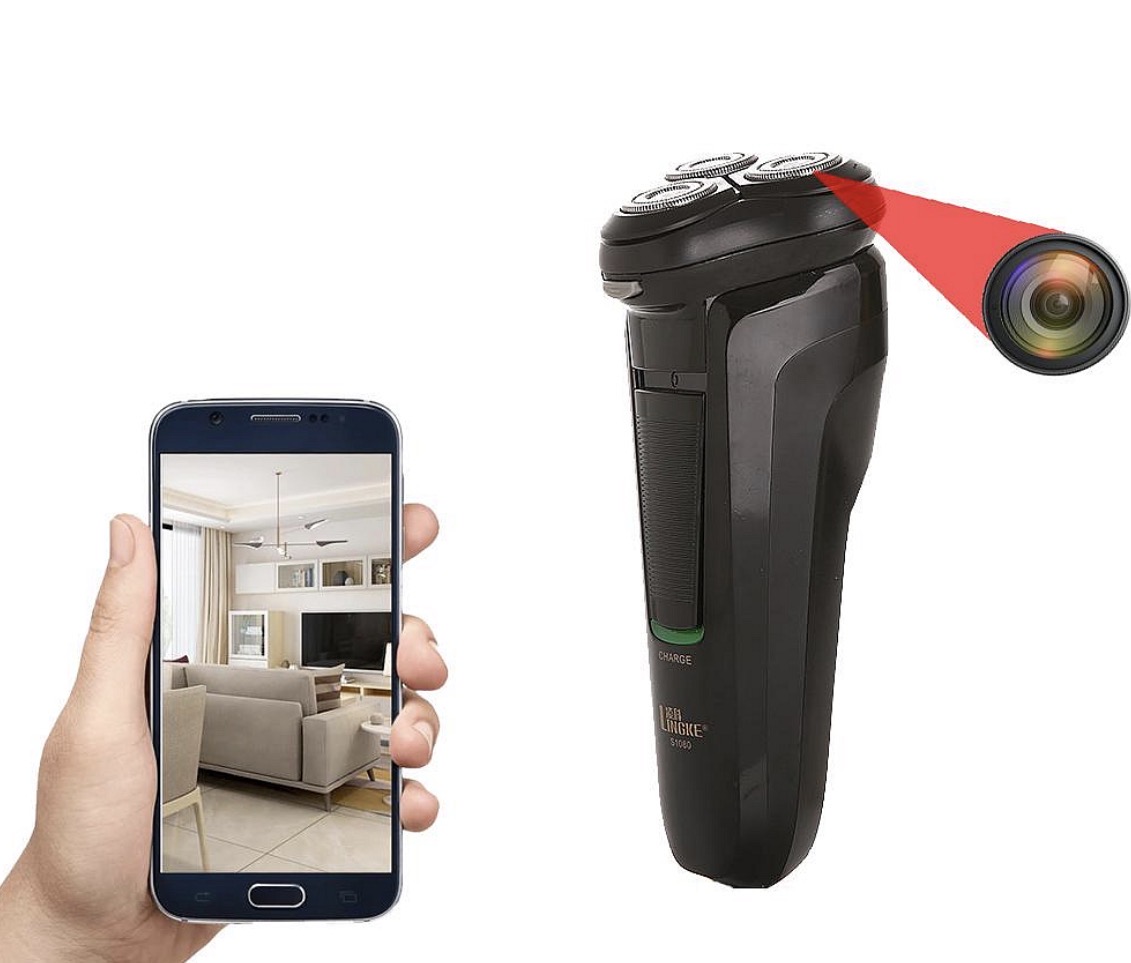 隐藏式摄像头远控剃须刀